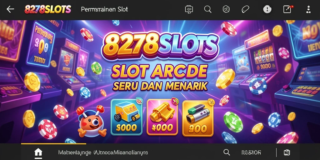 Tampilan gameplay 8278SLOTS yang penuh warna dan animasi menarik.