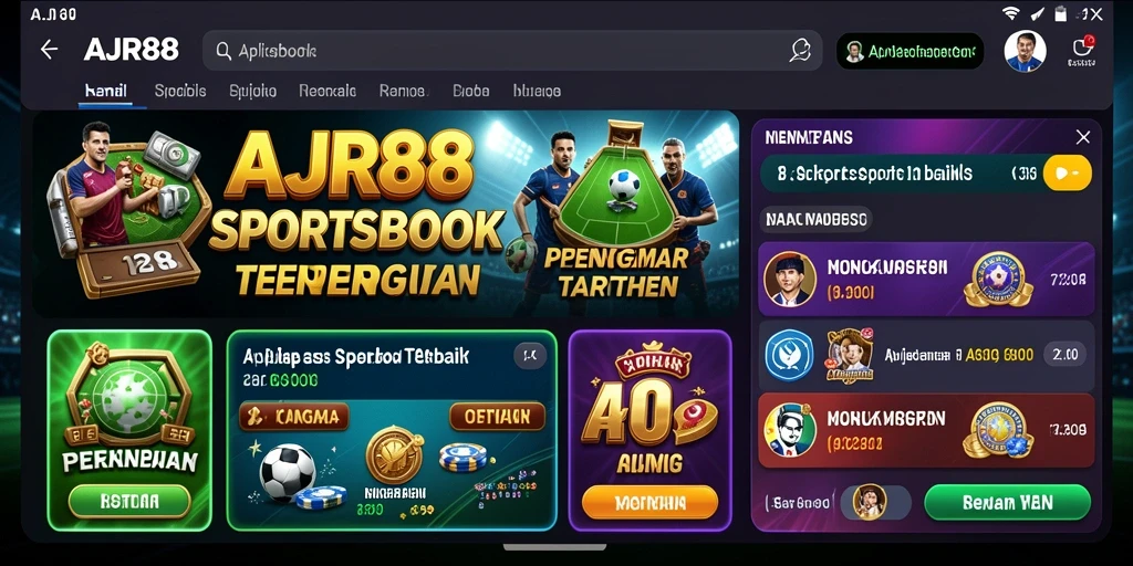 Tampilan gameplay AJR88 dalam taruhan olahraga yang menarik.