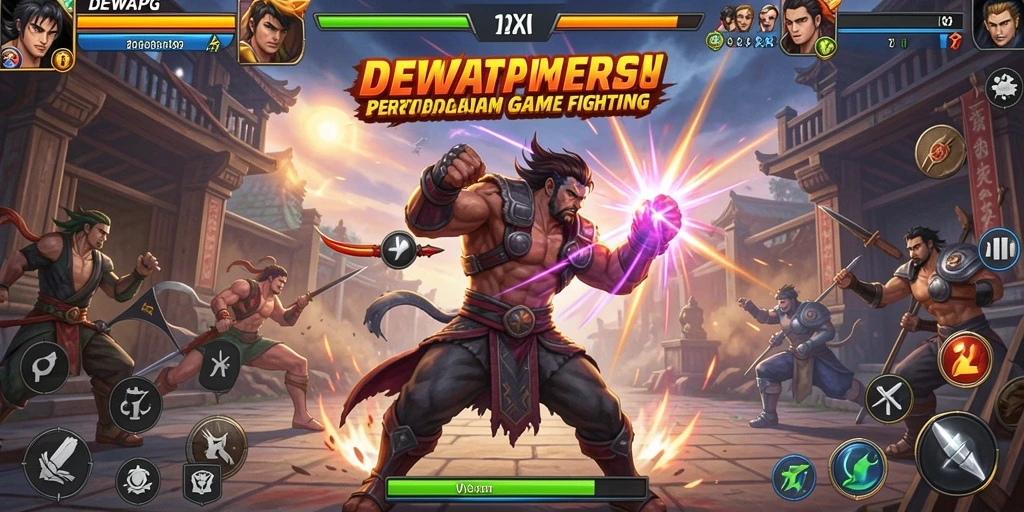 Tampilan gameplay DEWAPG dengan pertarungan yang intens dan grafis menawan.