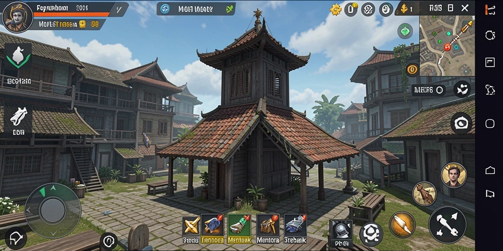 Tangkapan layar gameplay FO8 menampilkan pertahanan menara yang epik.