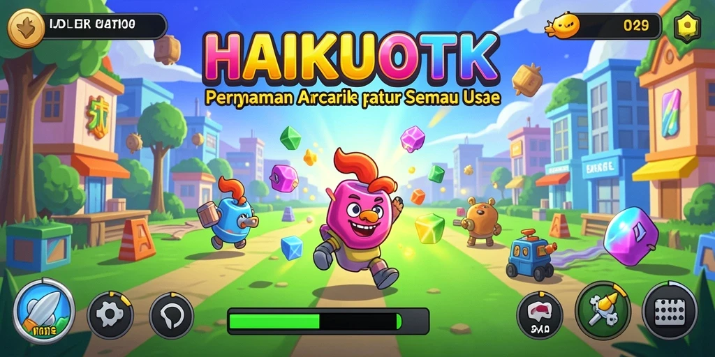 Tampilan gameplay seru dan menantang di HAIKUOTK.