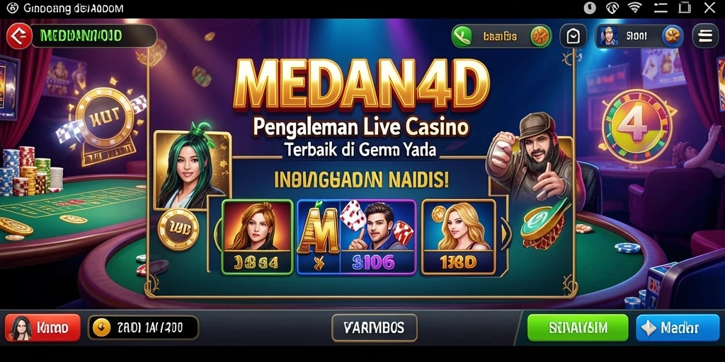 Screenshot gameplay Live Casino dengan dealer profesional.