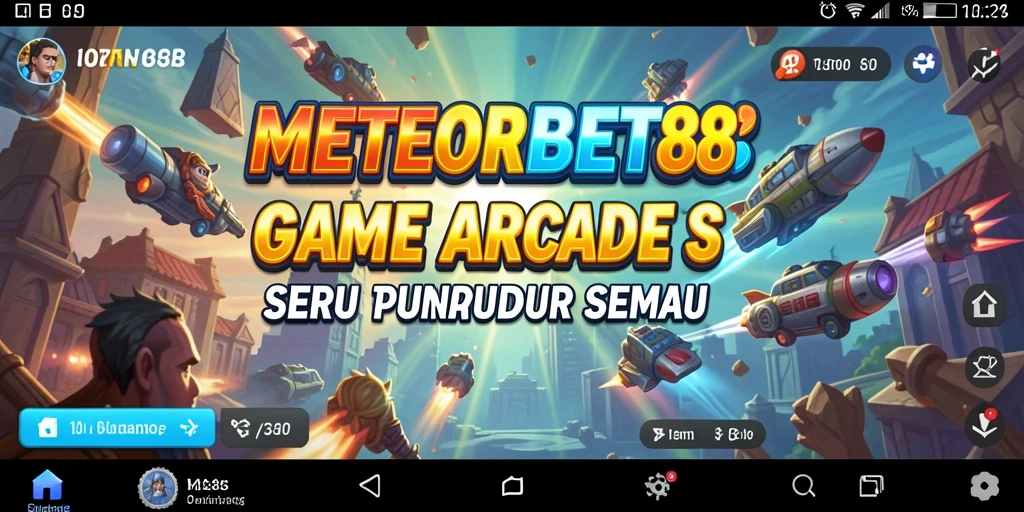 Tampilan gameplay seru dari METEORBET88 dengan karakter dan level yang menantang.