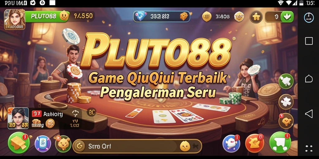 Screenshot gameplay PLUTO88 yang menunjukkan keseruan bermain QiuQiu.