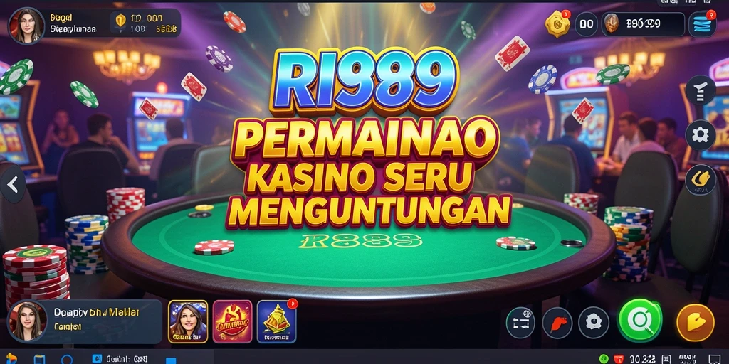 Tampilan screenshot utama RI889 menampilkan pengalaman permainan Kasino yang mengasyikkan.