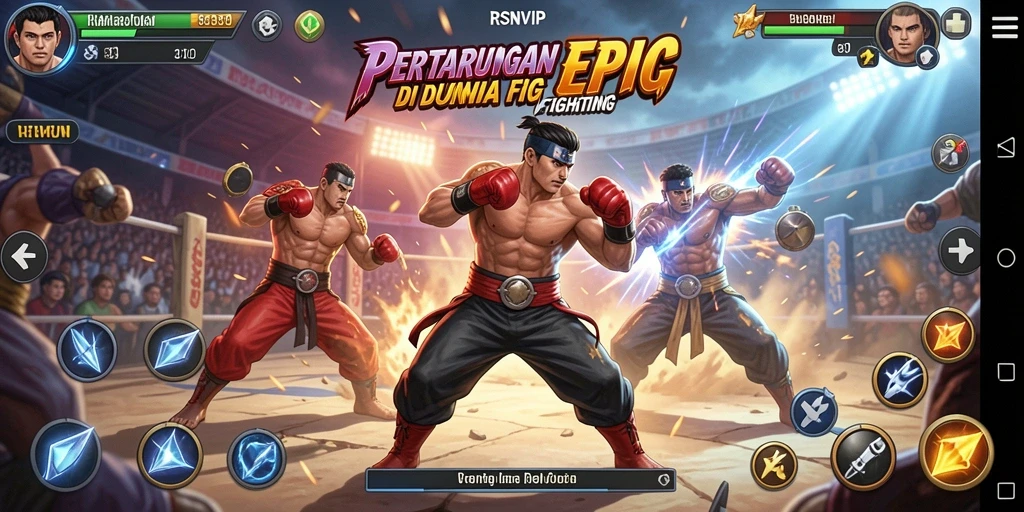 Tampilan gameplay RSNVIP dengan aksi pertarungan yang mendebarkan.