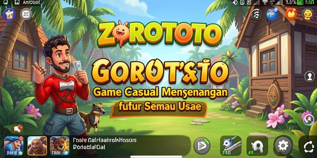 Tampilan gameplay ZOROTOTO yang seru dan penuh warna.